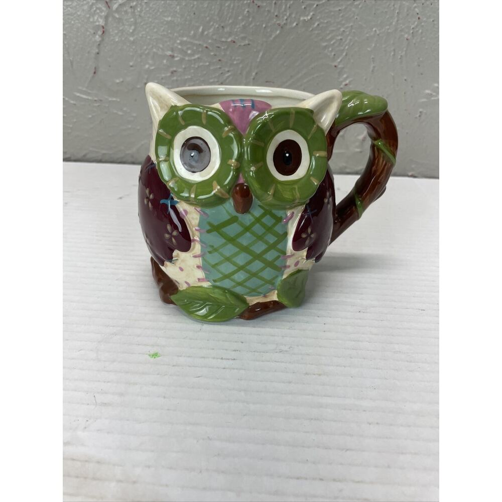 Owl Mug Pier 1 Imports Olli The Owl Large 3D Hand-Painted Mug 16 oz Coffee Mug